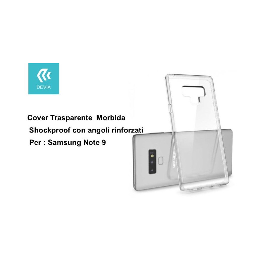 Custodia Shockproof per Samsung Note 9 trasparente
