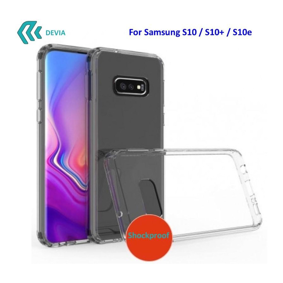 Cover Alta Protezione per Samsung S10 in TPU Trasparente