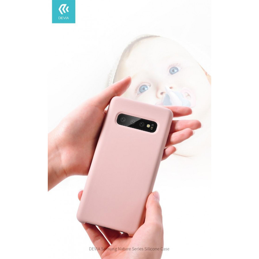 Cover Protezione per Samsung S10e in Silicone Morbido Rosa