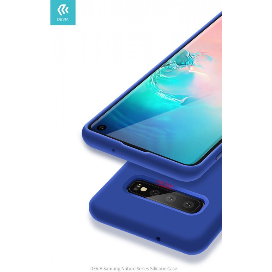 Cover Protezione per Samsung S10e in Silicone Morbido Blu