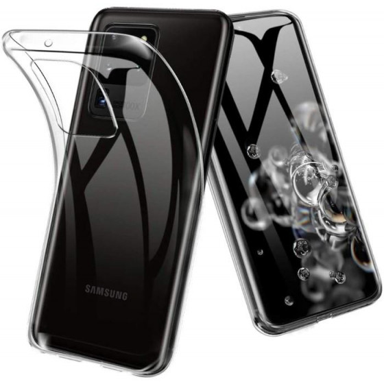 Cover in TPU morbido trasparente per Samsung S20