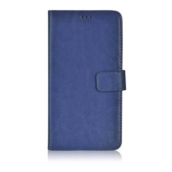 Custodia a Libro in Pelle Per Samsung Galaxy S6 Edge Blu