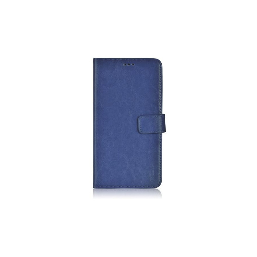 Custodia a Libro in Pelle Per Samsung Galaxy S6 Edge Blu