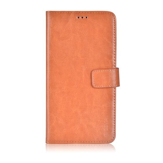 Custodia a Libro in Pelle Per Samsung Galaxy S6 Edge+ Marron