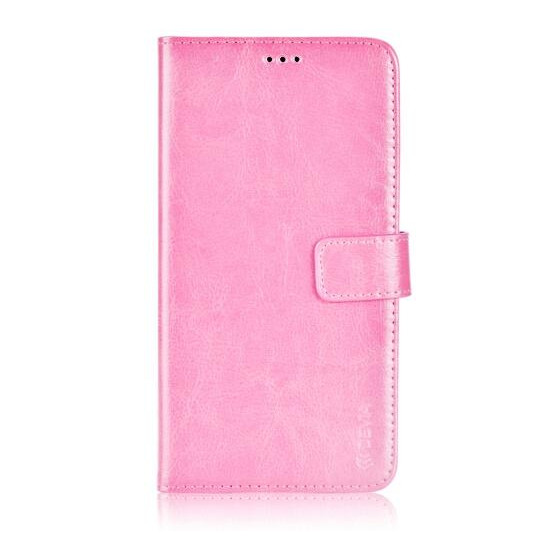 Custodia a Libro in Pelle Per Samsung Galaxy S6 Edge+ Rosa