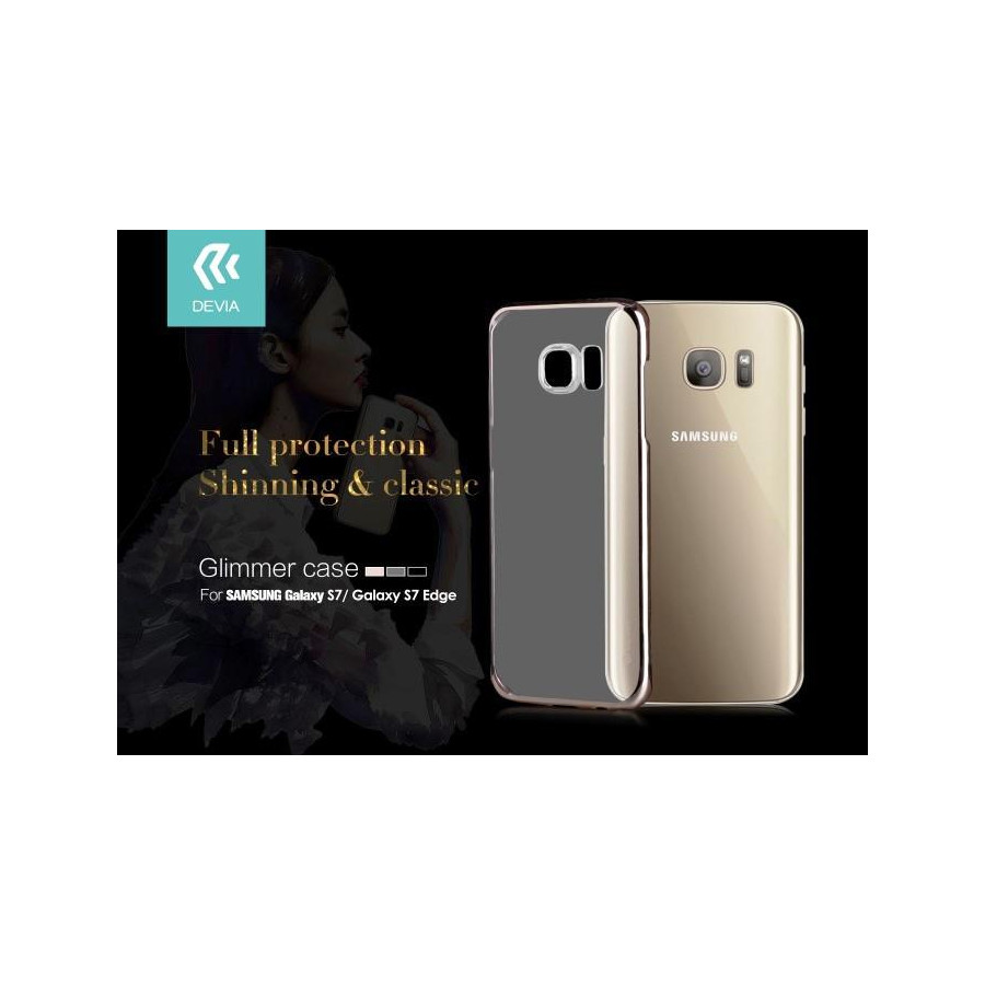 Cover Glimmer 0.6 mm per Samsung Galaxy S7 Oro