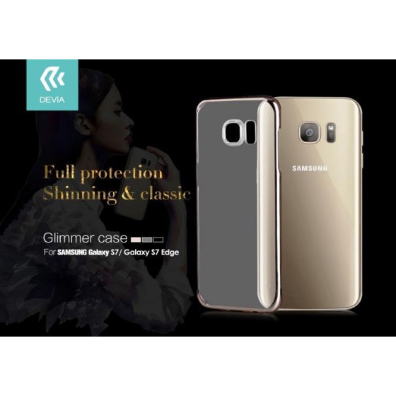 Cover Glimmer 0.6 mm per Samsung Galaxy S7 Argento