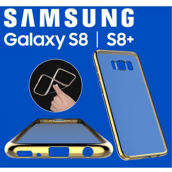Cover Glitter Soft per Samsung S8 Champagne Gold