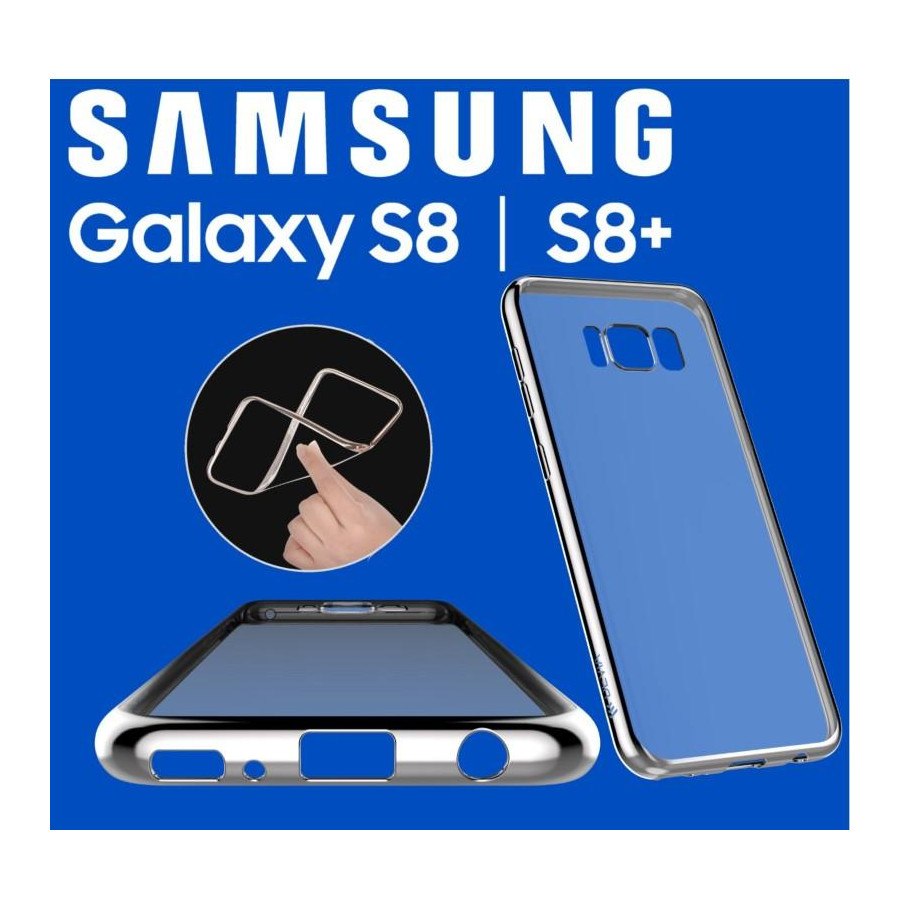Cover Glitter Soft per Samsung S8 Silver