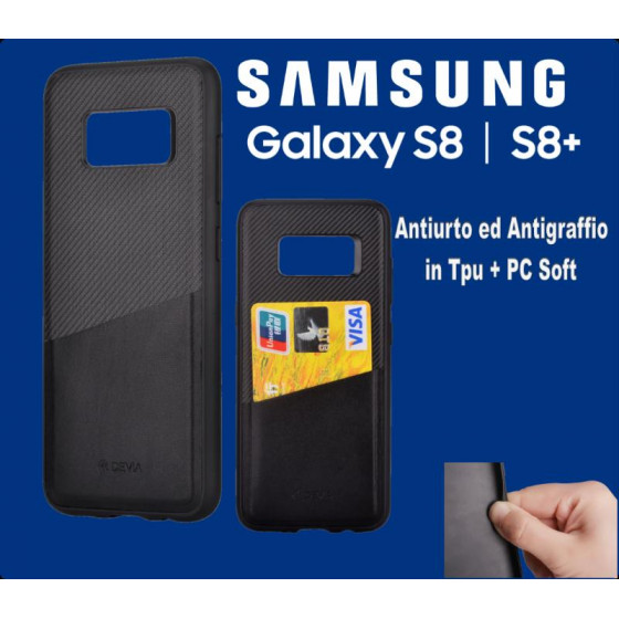 Custodia Smartphone iWallet per samsung Galaxy S8 Nera