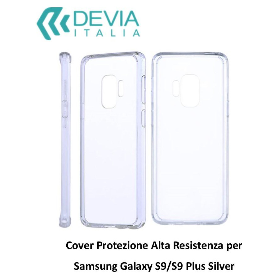 Cover Protezione Alta Resistenza per Samsung Galaxy S9 Silve