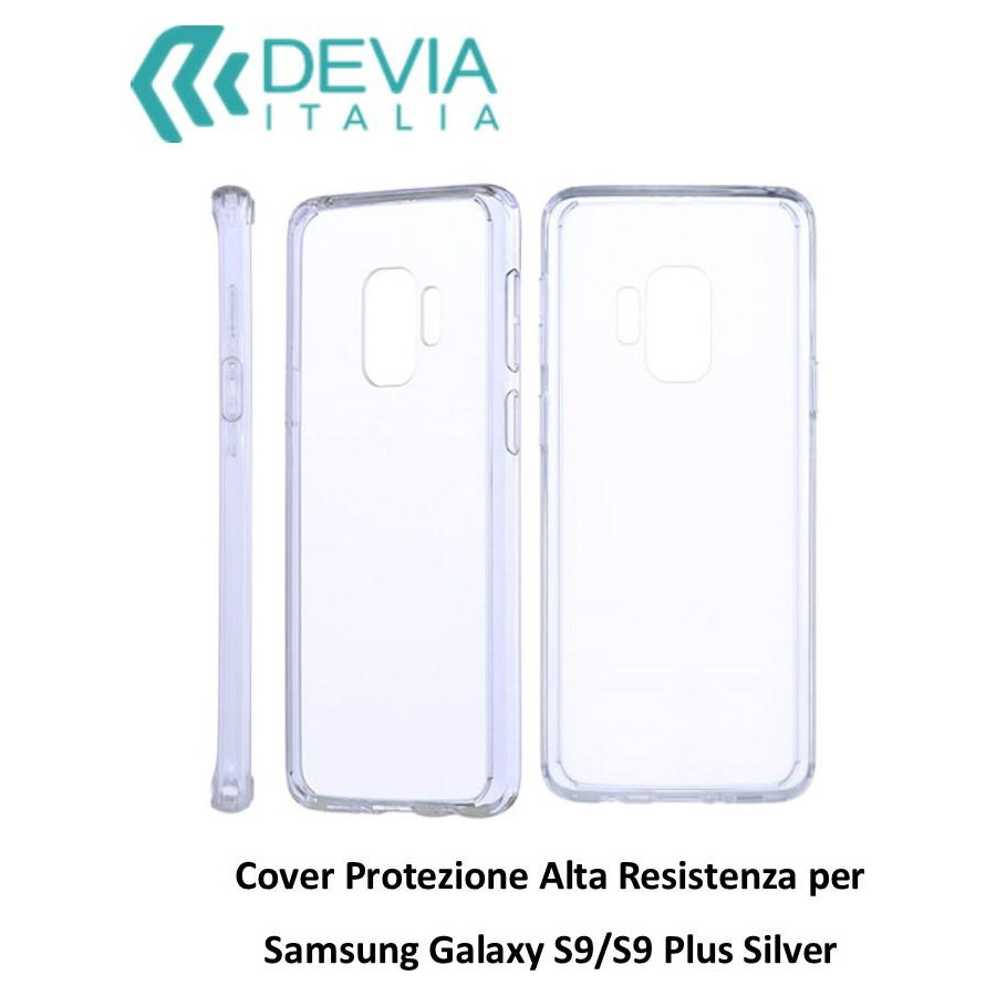 Cover Alta Resistenza per Samsung Galaxy S9 Plus Silver