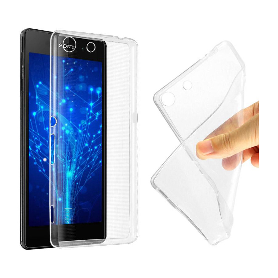 Cover TPU Slim 0.5mm Morbida Per Sony Experia M5 Naked