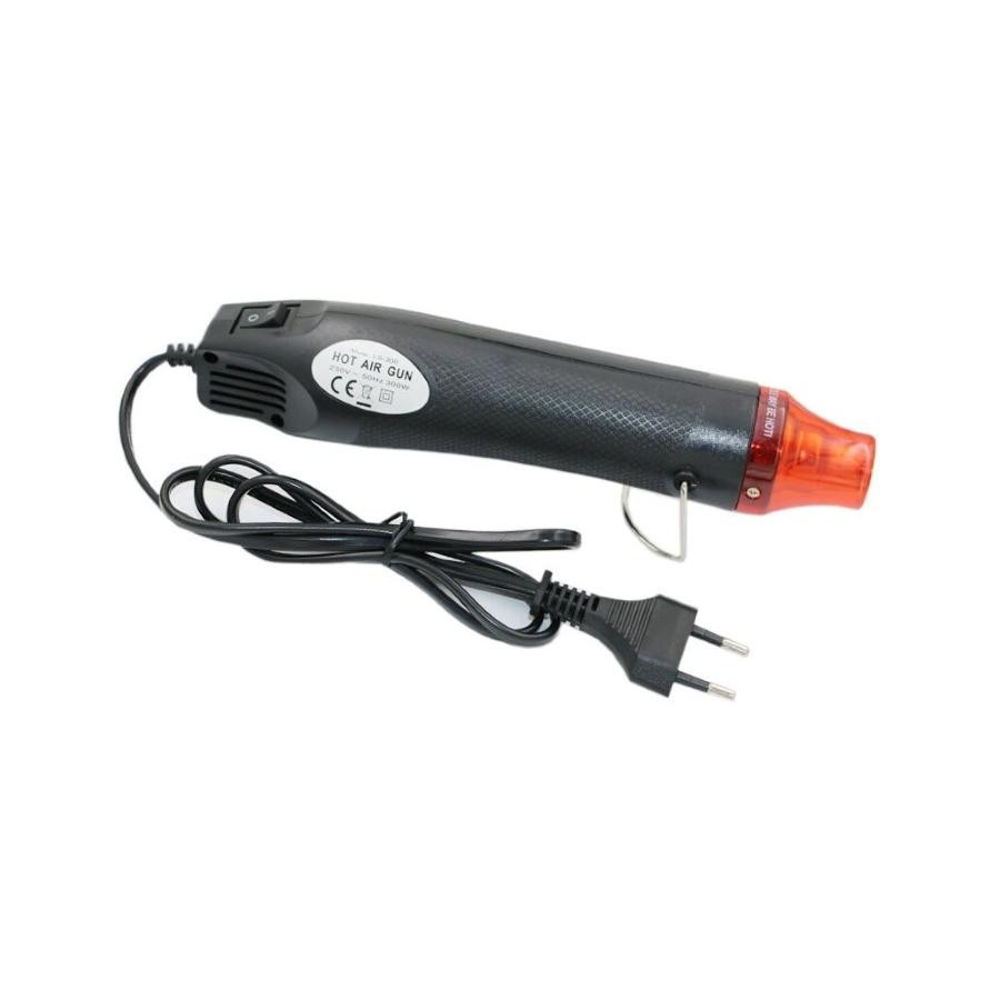 Pistola ad aria calda 220 Volt 300 Watt Nera