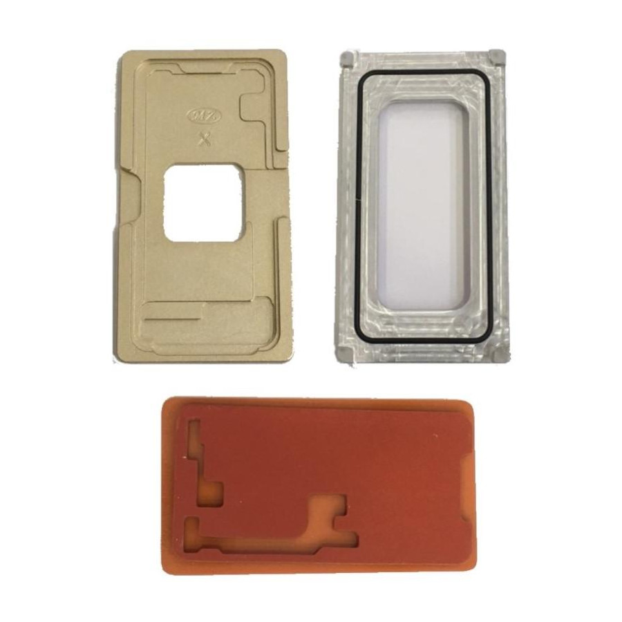 Moduli 2 Dime Vetro Touch iPhone X Alluminio con Base