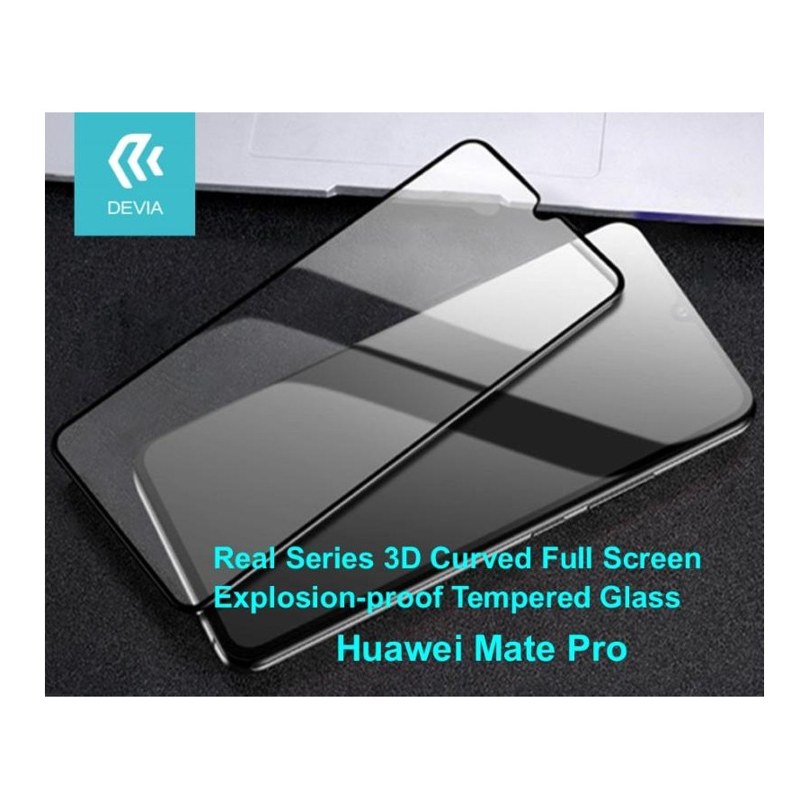 Pellicola vetro temperato Full Screen per Mate 20 Pro Nera