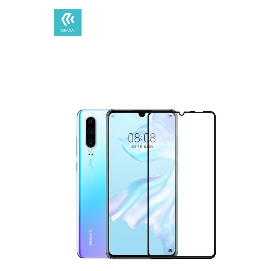Pellicola Full in vetro temperato per Huawei P30 Lite Nera