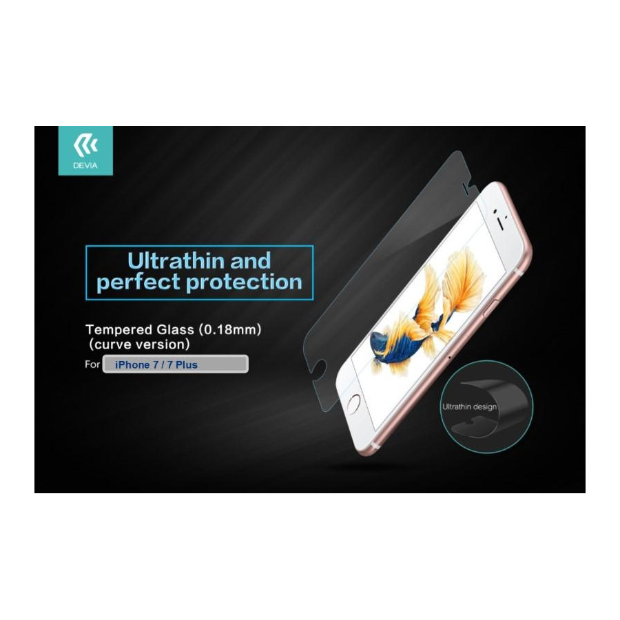 Pellicola in Vetro Temperato per iPhone 7 e 8 (0.18mm)