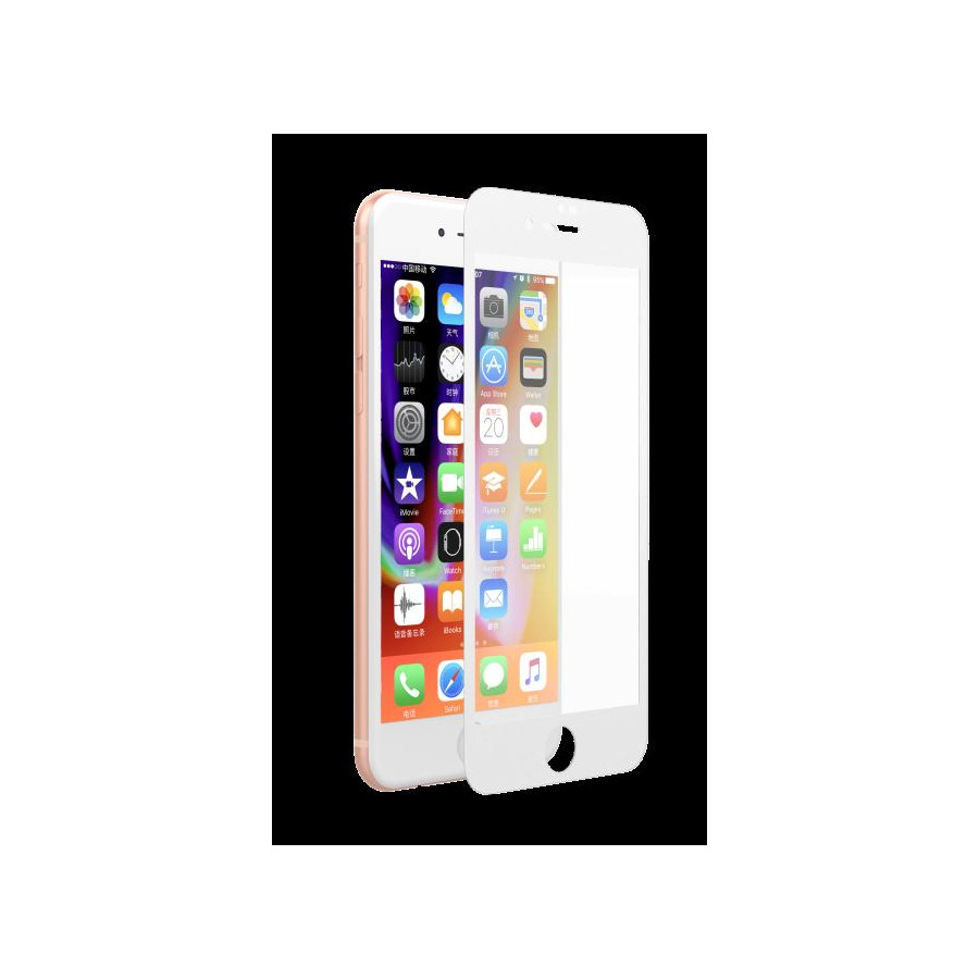 Pellicola Vetro temperato Anti UV 0.18 mm iPhone 7/8 Bianca