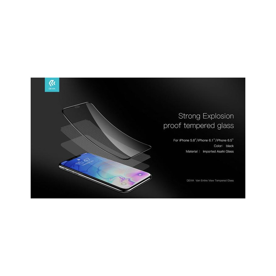 Protezione in vetro temperato Full per iPhone SE2 Bianca