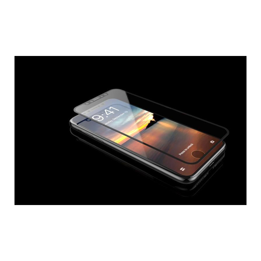 Vetro temperato Van invisibile e anti impronte per iPhone X