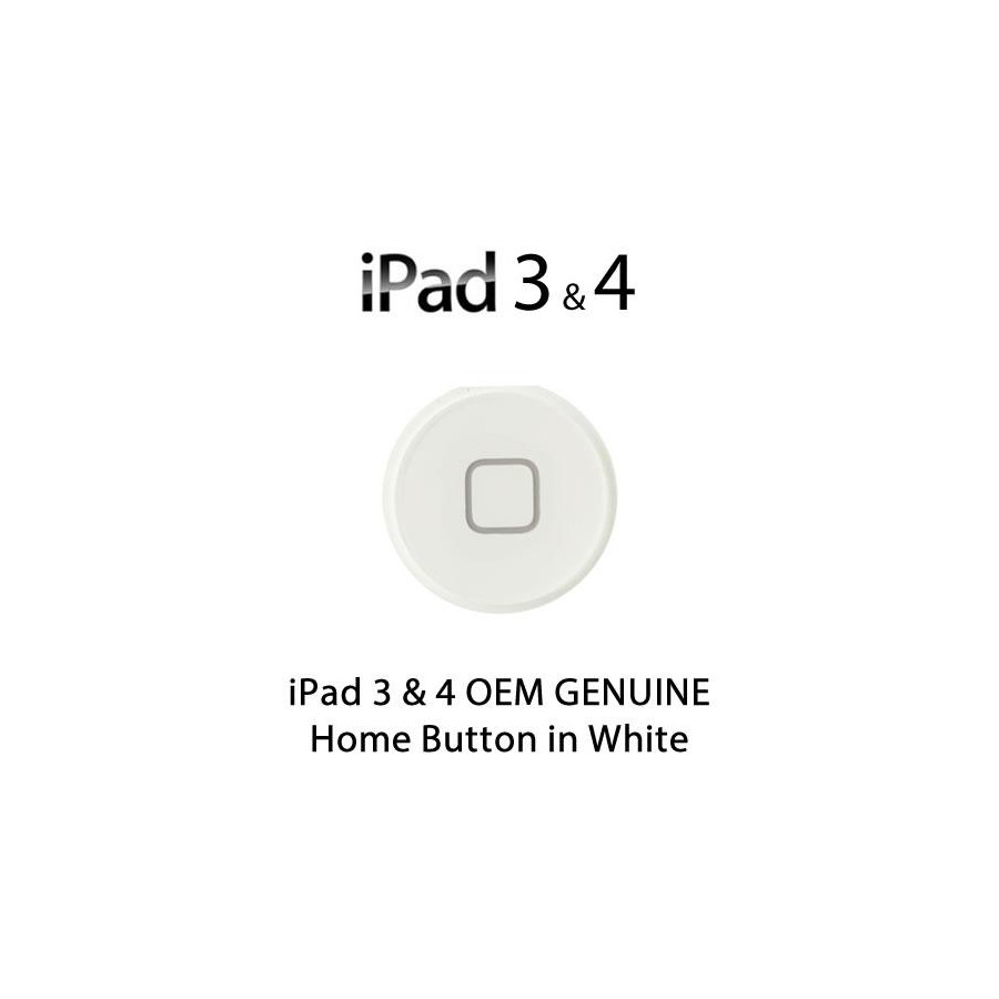 Pulsante Home per New iPad (iPad 3) / iPad 4 , Bianco