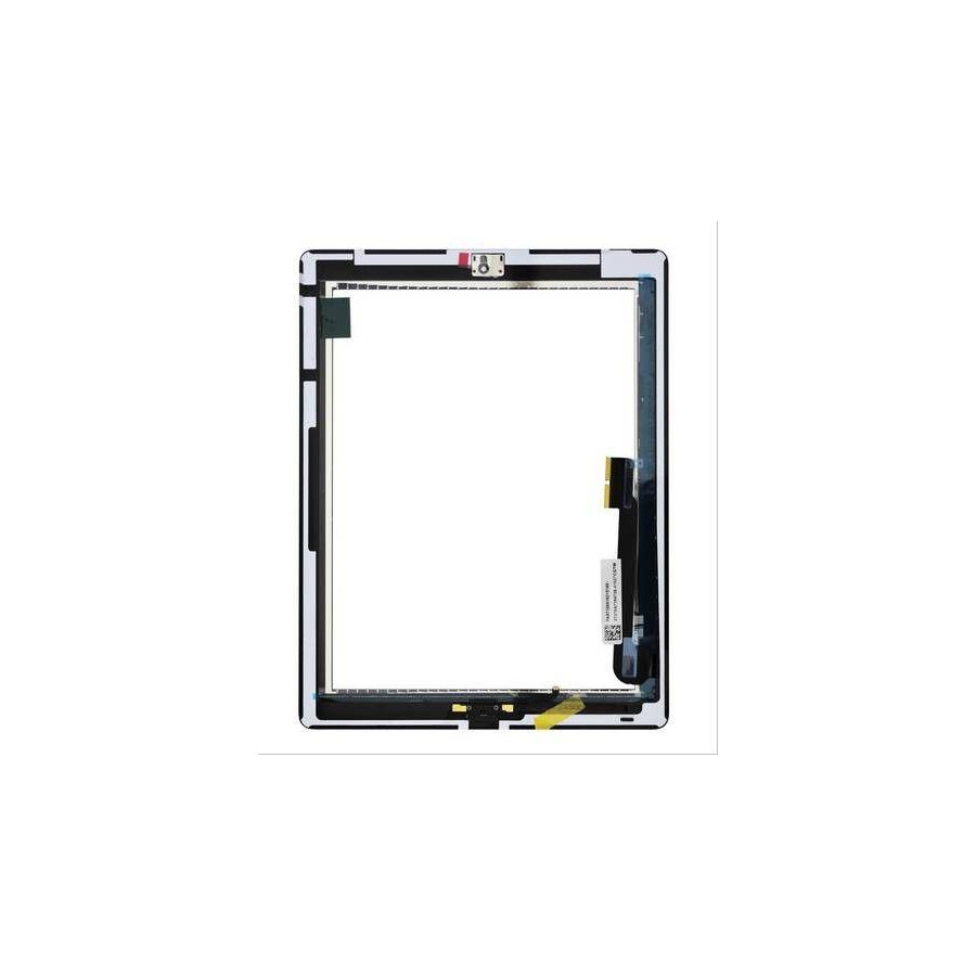 Touch Panel con Pulsante e adesivo per iPad 4 Bianco AAA+