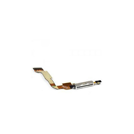Connettore Carica con cavo flat per iPhone 4 Bianc