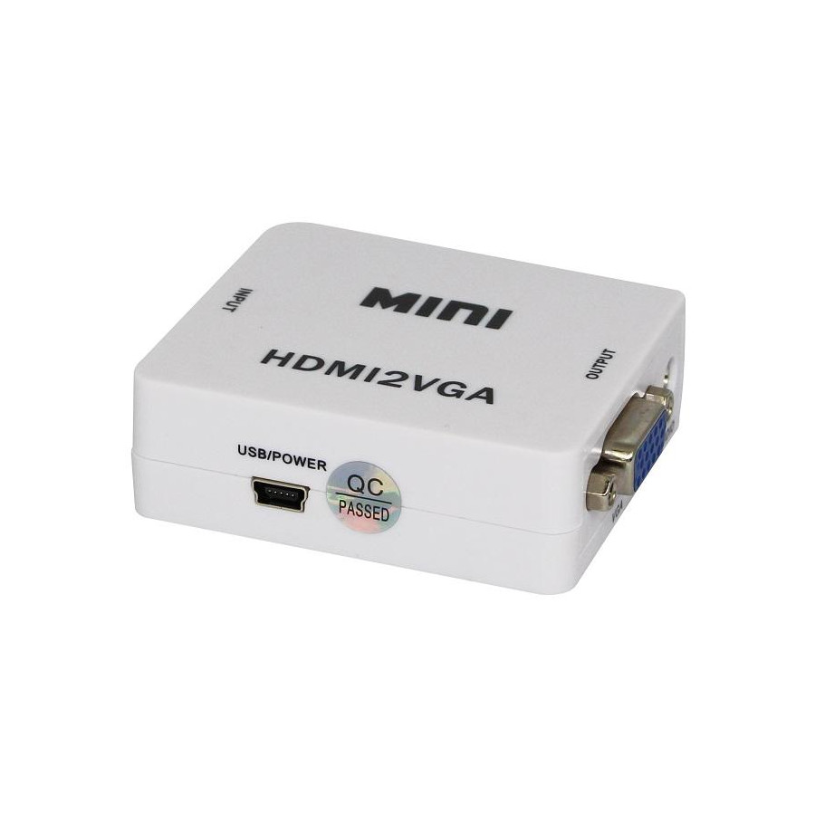 Mini Convertitore Video Alta Defizione, da HDMI a VGA+audio