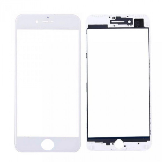 Vetro Frontale con Frame per iPhone 7 Bianco