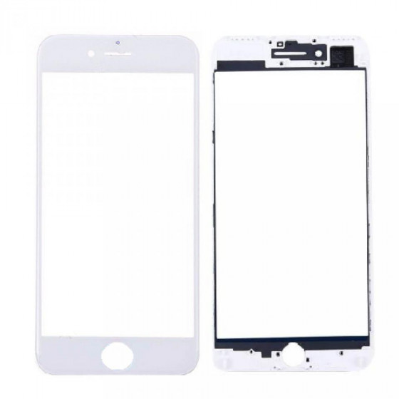 Vetro Frontale con Frame per iPhone 7 Plus Bianco