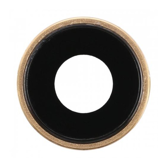 Cornice fotocamera posteriore e obiettivo per iPhone 8 Gold