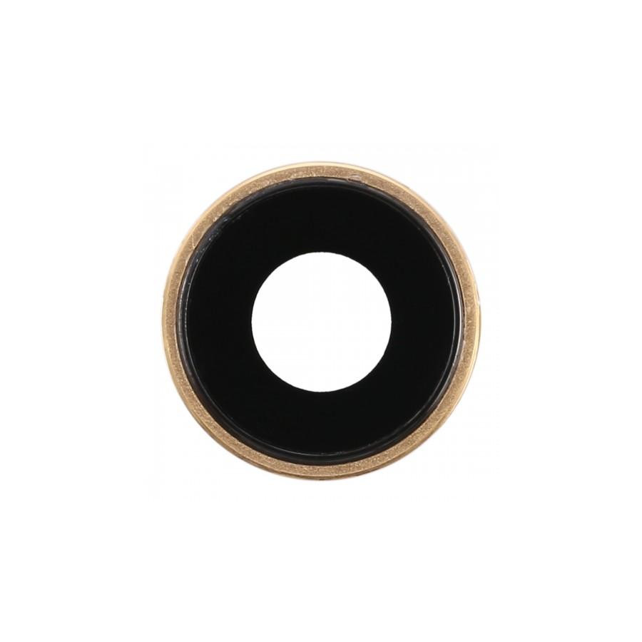Cornice fotocamera posteriore e obiettivo per iPhone 8 Gold