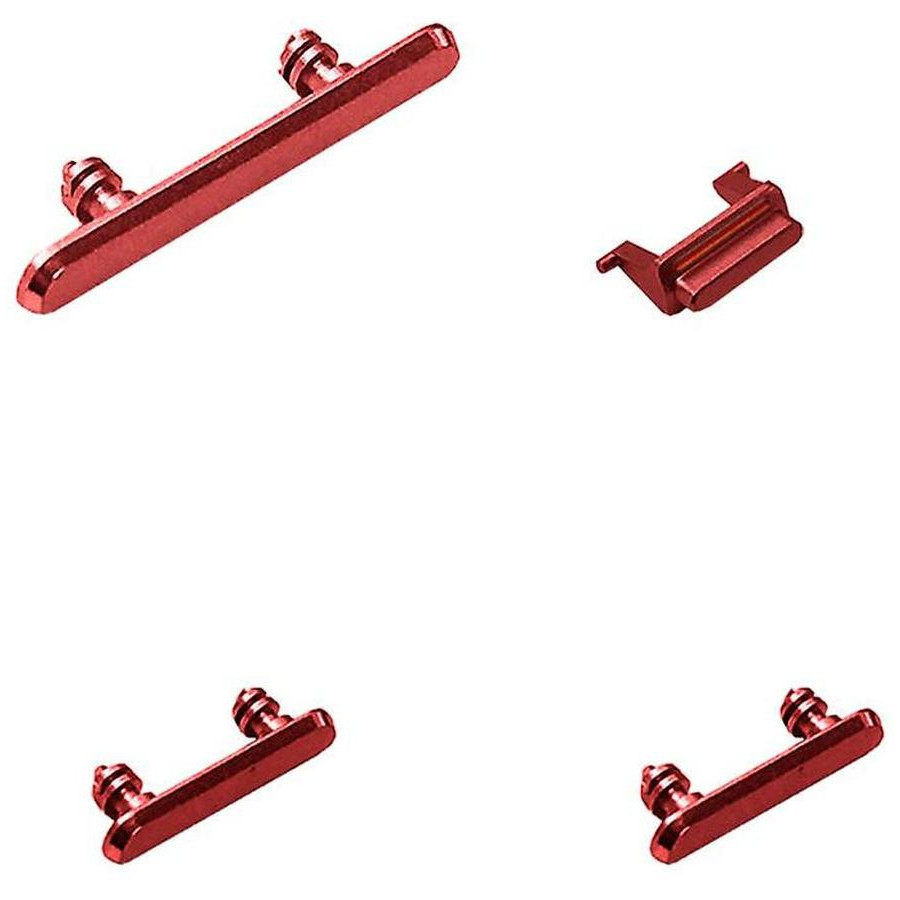 Set Pulsanti Volume+Mute+Power On/Off per iPhone XR Rosso
