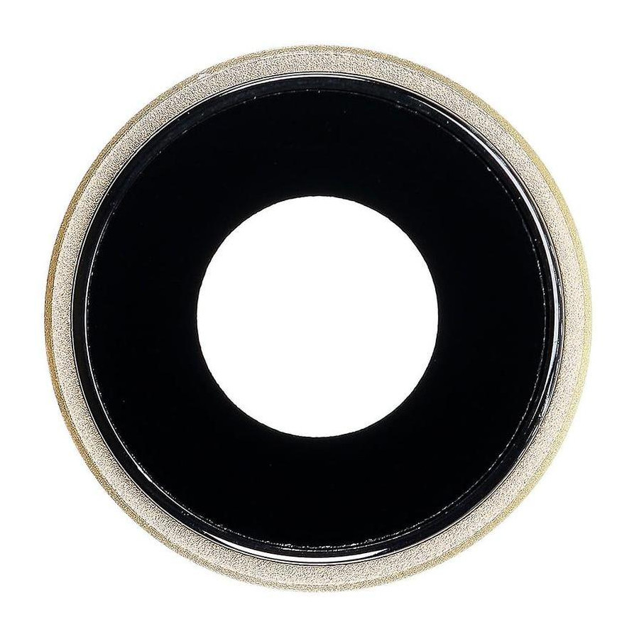 Cornice fotocamera con lente per iPhone XR Giallo