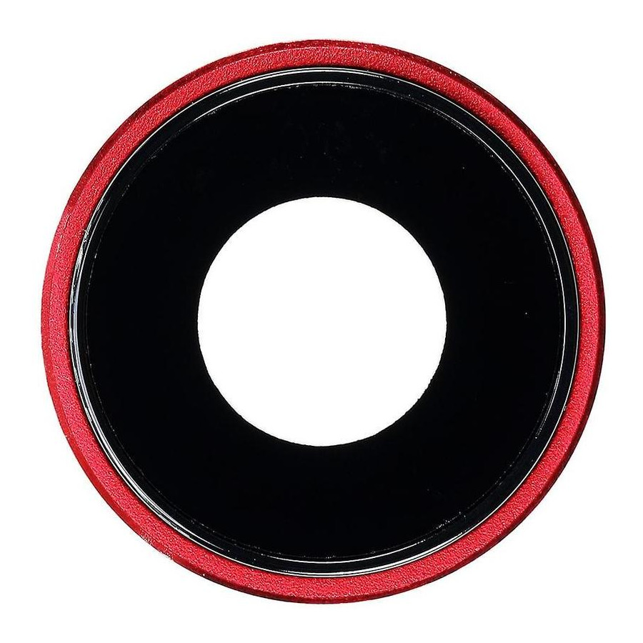 Cornice fotocamera con lente per iPhone XR Rosso