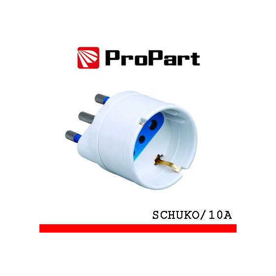 Adattatore schuko spina16A polybag