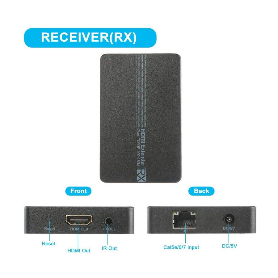 Ricevitore HDMI SINGOLO, abbinato a VK-100ER,over TCP/IP