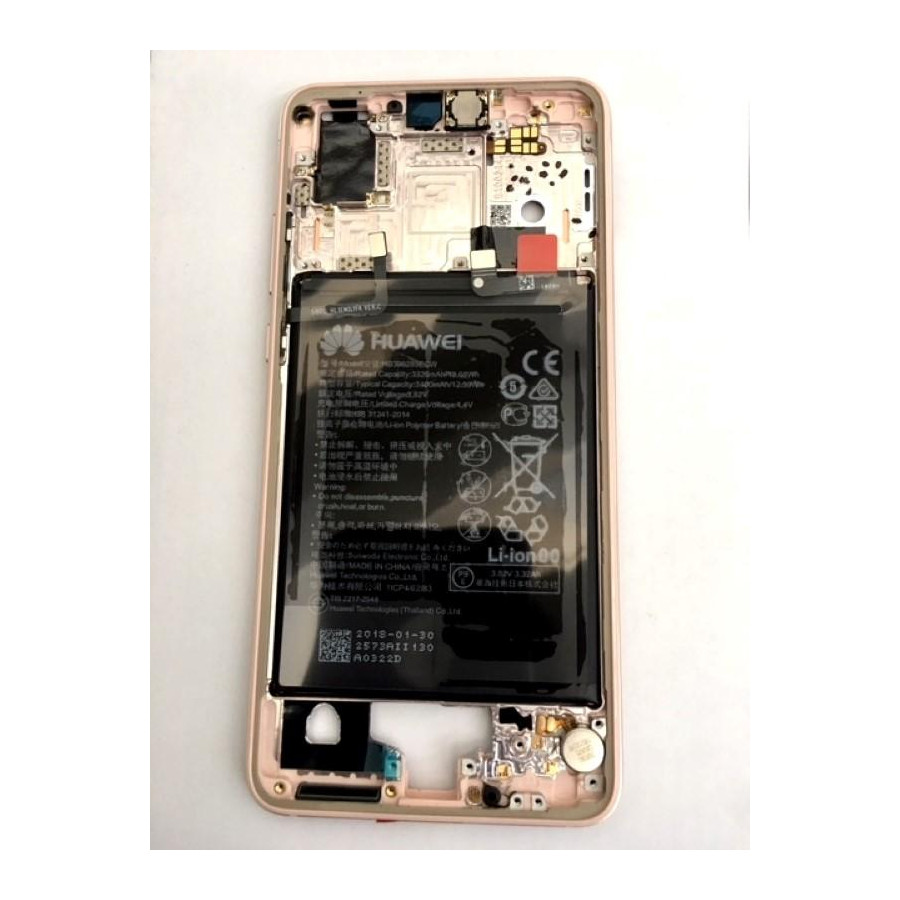 Huawei P20 (Emily) Originale Frame rosa e Batteria 02351WKK