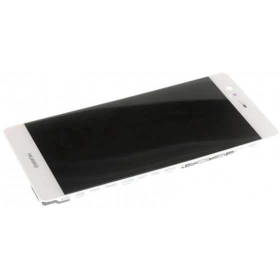 LCD + Touch Originale con Frame per Huawei P9 Bianco