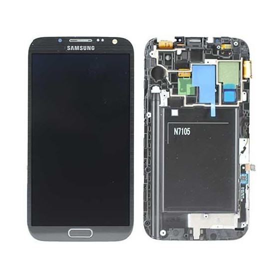 LCD + TOUCH ORIGINALE PER GALAXY NOTE2 LTE (N7105) GRIGIO