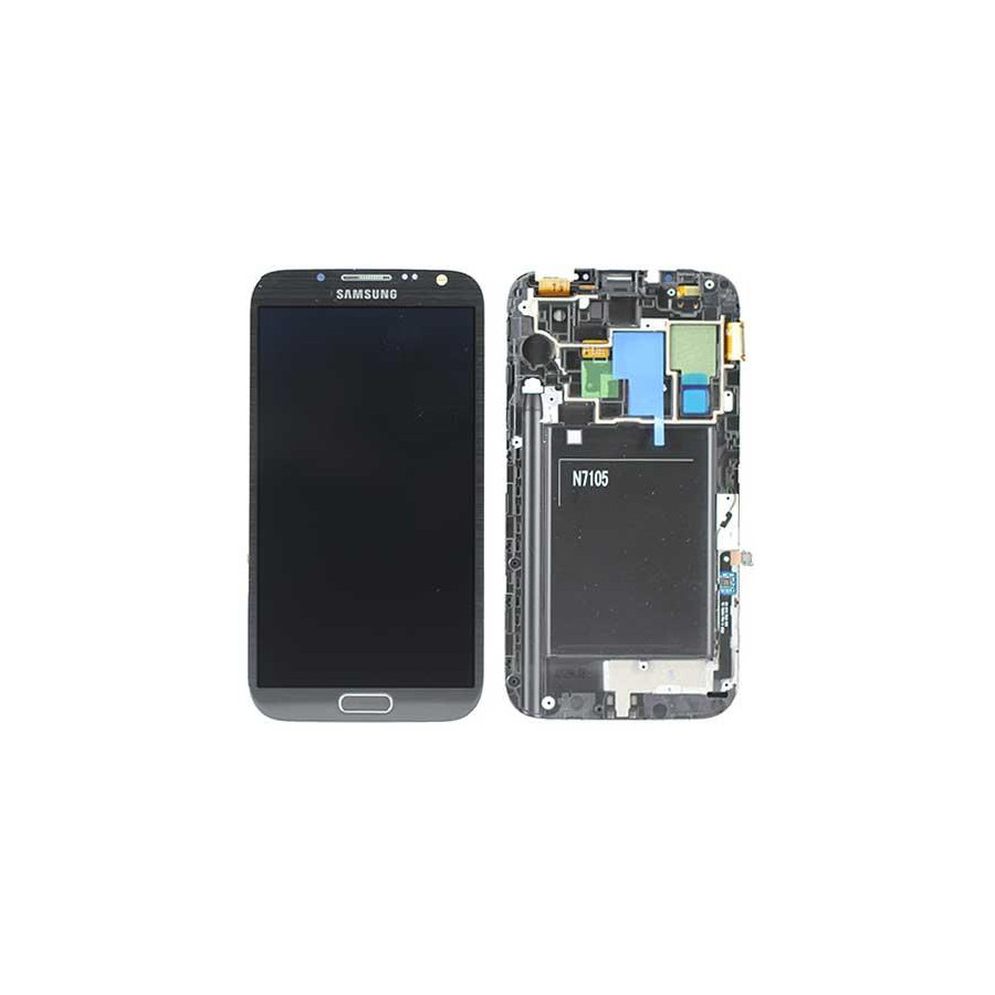 LCD + TOUCH ORIGINALE PER GALAXY NOTE2 LTE (N7105) GRIGIO