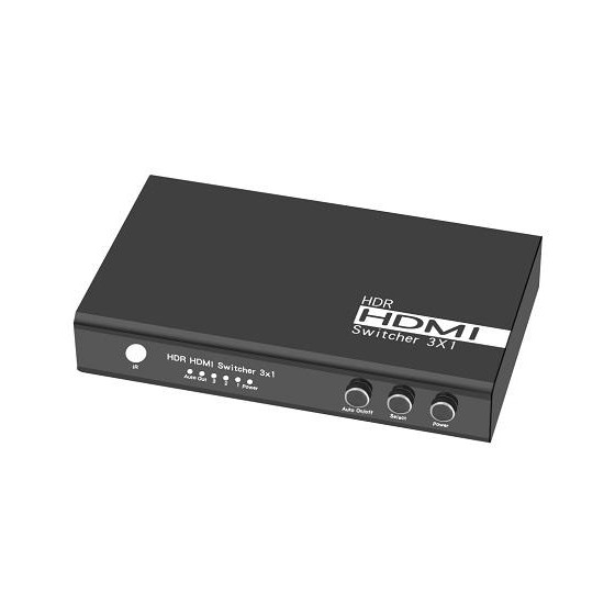 Switch 3x1 HDMI 2.0 18G 4k@60hz HDR, funzione AUTO ON/OFF