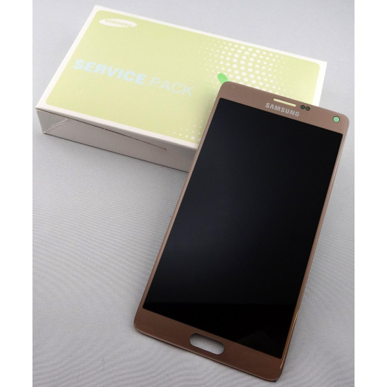 LCD+TOUCH ORIGINALE FULL GALAXY NOTE4 N91X GOLD GH9716565C