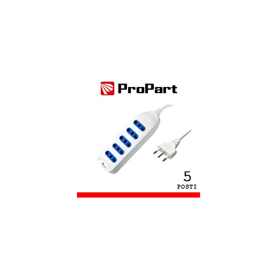 Multipresa 5pos bipasso spina16A