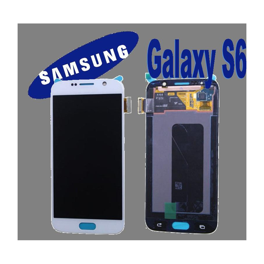 LCD + TOUCH ORIGINALE PER GALAXY S6 BIANCO GH9717260B