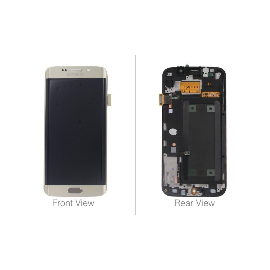 LCD + TOUCH ORIGINALE PER GALAXY S6 EDGE GOLD GH97-17162C