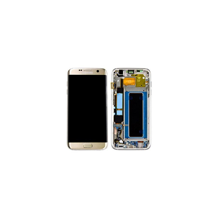 LCD + TOUCH PER GALAXY S7 EDGE ORIGINALE ORO GH97-18533C