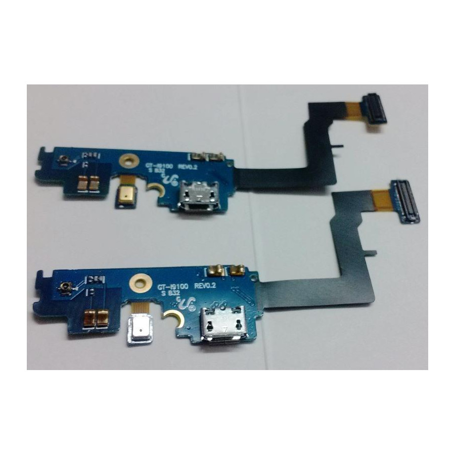 Connettore Carica USB con cavo Flat per Samsung SII i9100