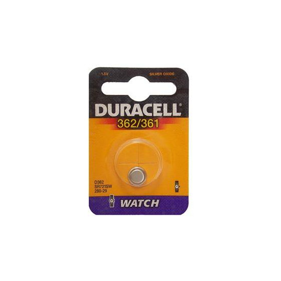 10 pile a bottone Duracell D362/361 1x 1,5volt - 10 blister